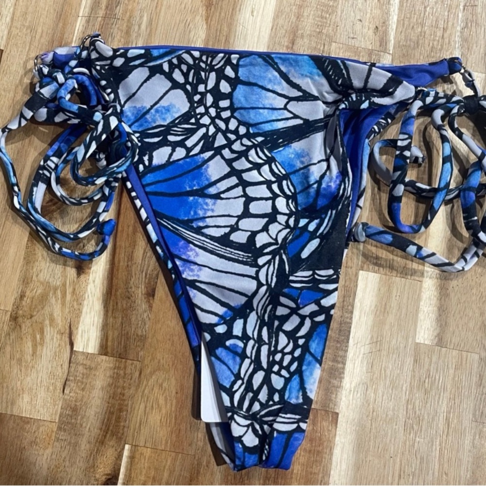 Toluca Side Tie Eva Mini Swimsuit Bottoms Womens Medium New with Tags